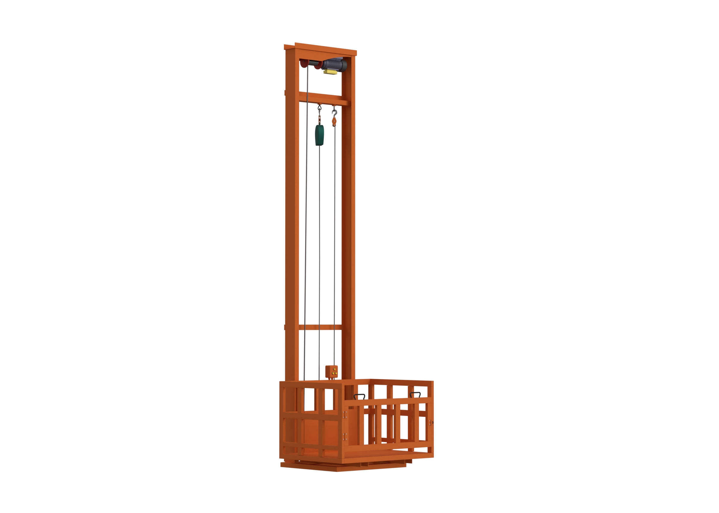 Freight Elevator - SimReady 3D model for robotics simulation