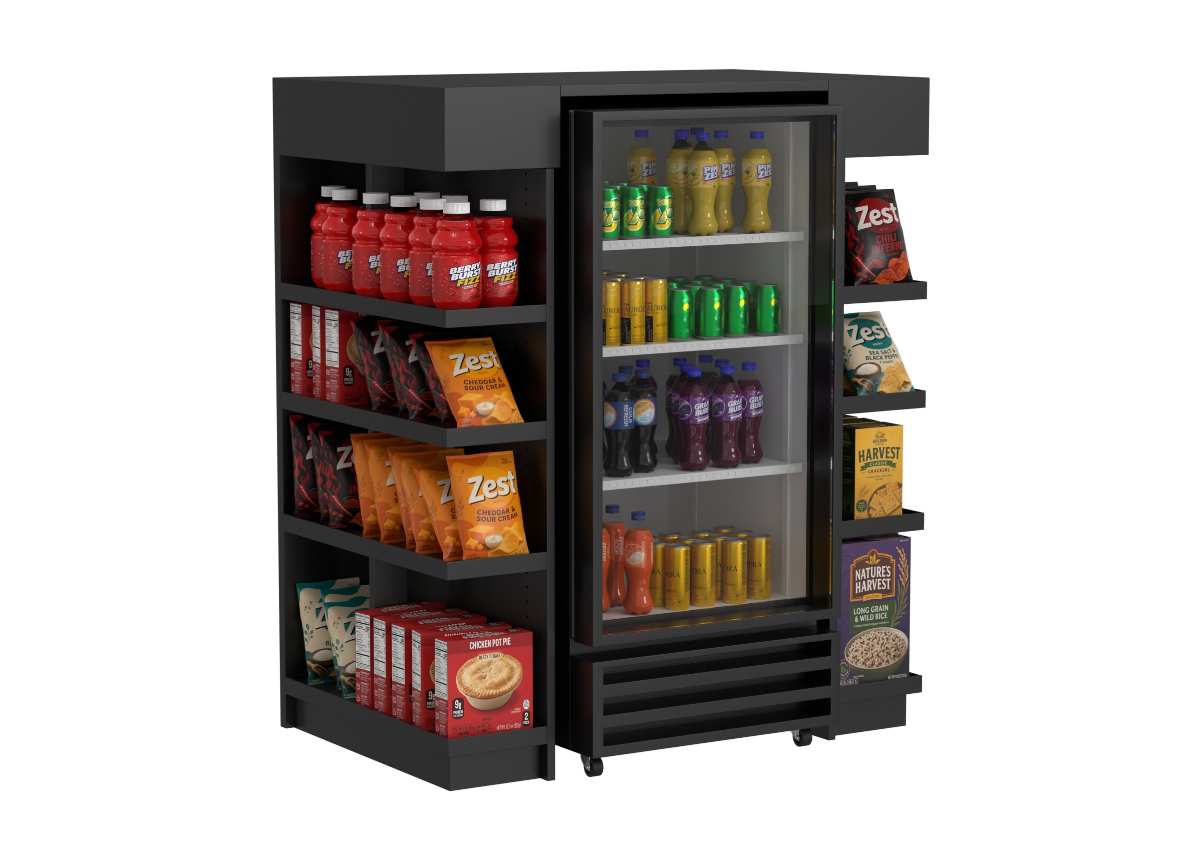 Commercial Refrigerator 2 With Side Display Rack catalog preview