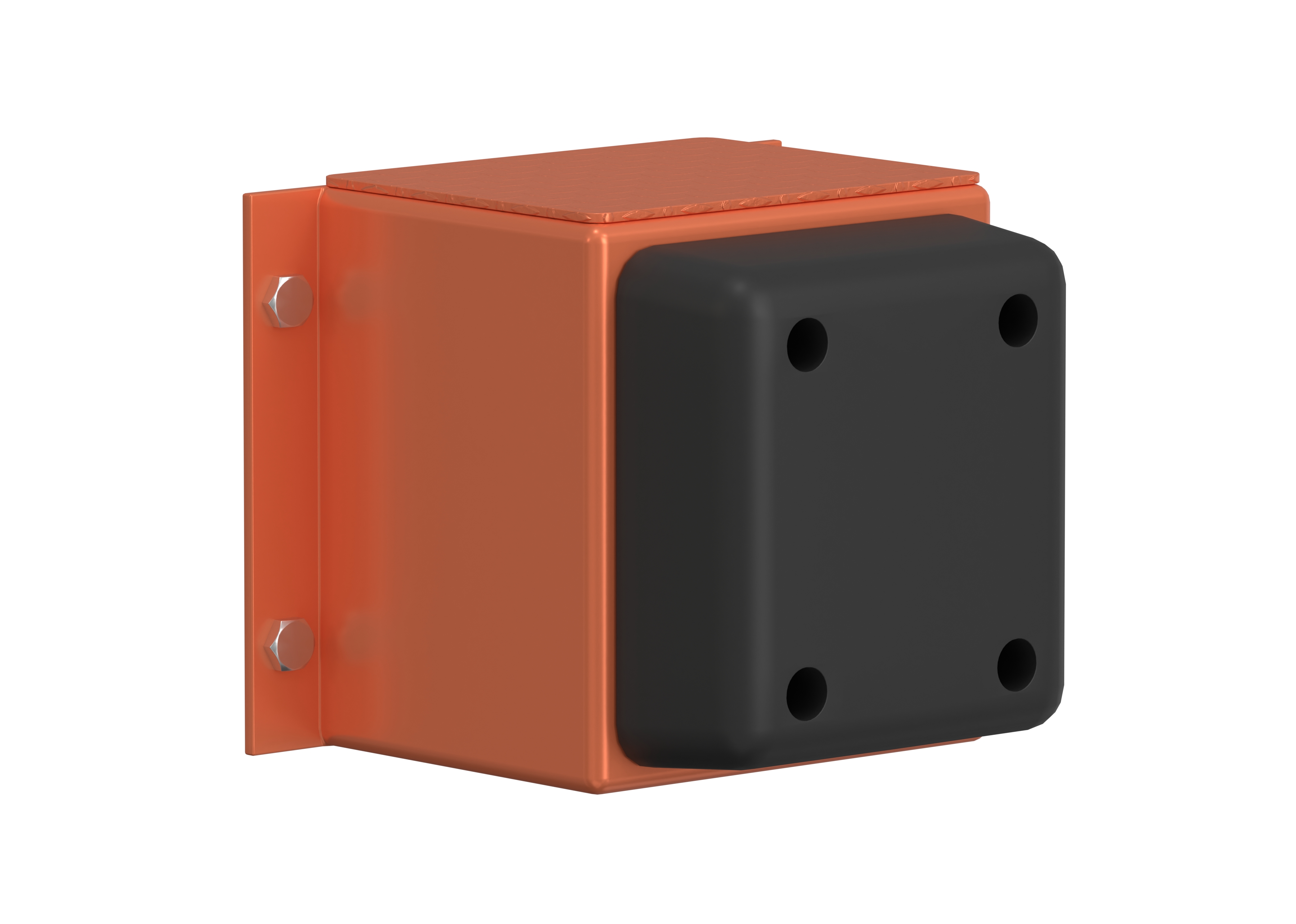 Industrial Rubber Dock Bumper - SimReady 3D model for robotics simulation